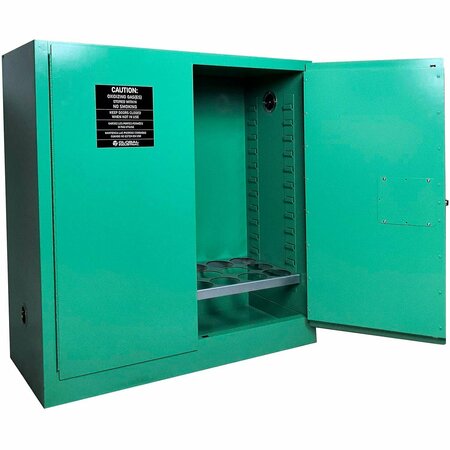 GLOBAL INDUSTRIAL Vertical Medical Gas Cabinet, D & E Cylinder, 24 Cylinder, Manual Close 288171